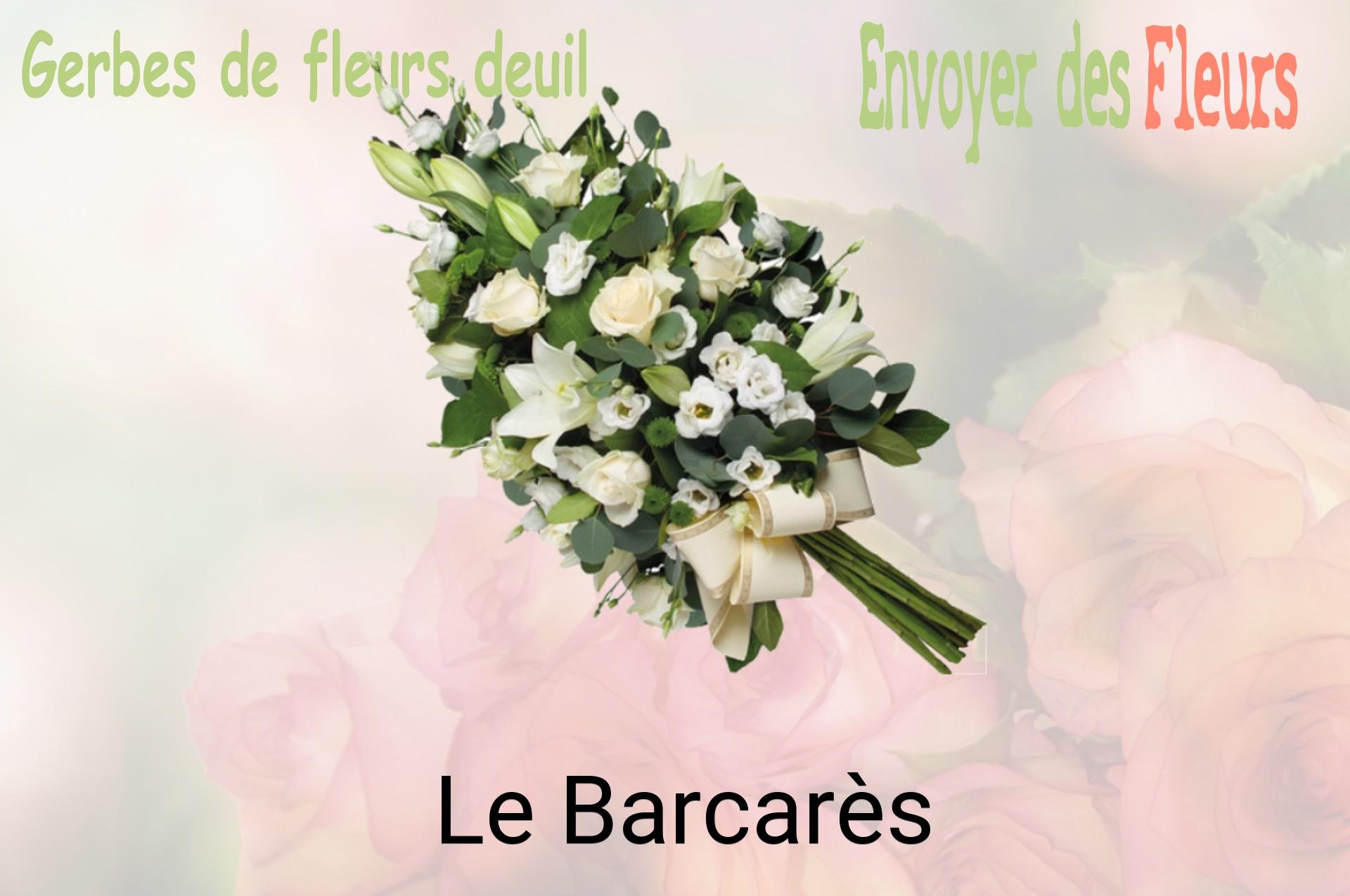 Gerbe de fleurs de deuil livrée à Le Barcarès